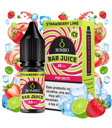Strawberry Lime Ice 10ml - Bombo Bar Juice