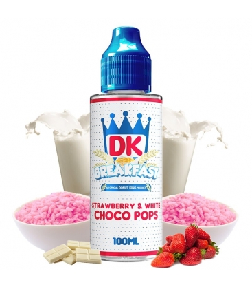 Strawberry & White Choco Pops 100ml - DK Breakfast