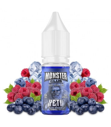 Yeti Blue Breeze 10ml - Monster Club Nic Salts