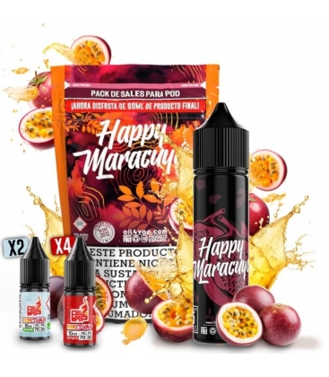 Pack Happy Maracuya + NikoVaps 60ml - Oil4Vap Sales